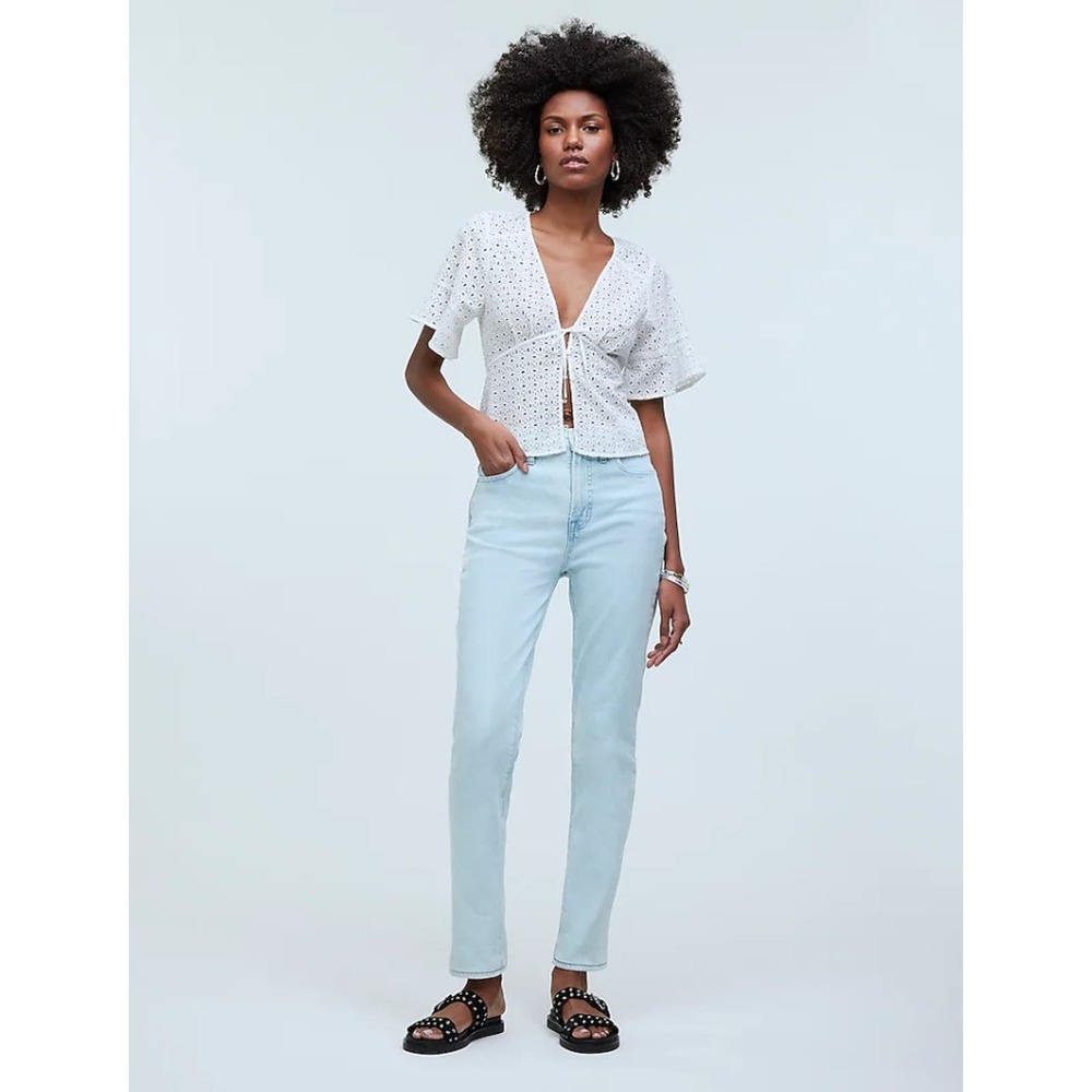 Madewell The Petite Perfect Vintage Stretch High Rise Light Wash Chesthunt 26P
